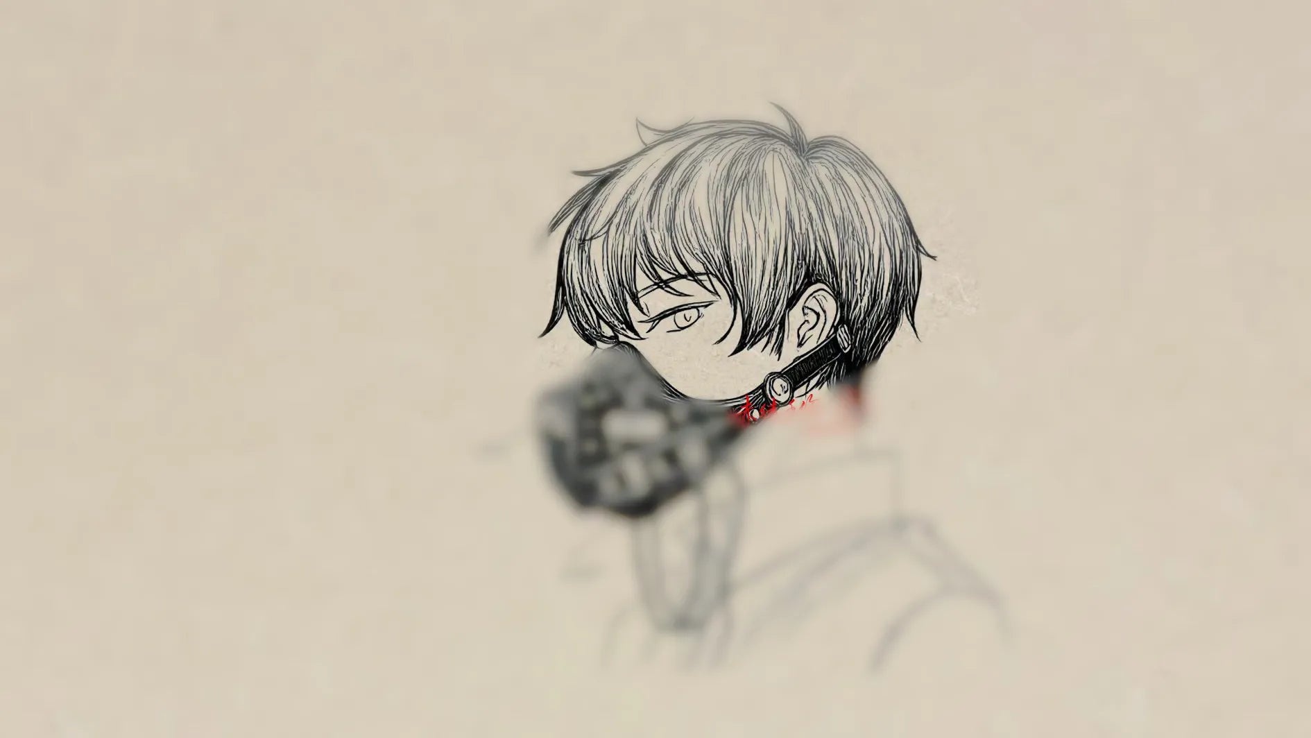 Above Zero Studio character design sketch with hand-drawn portrait study